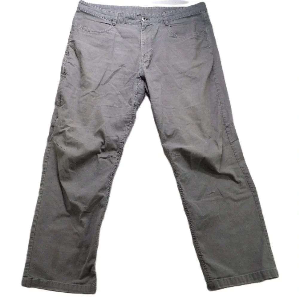 The North Face Motion Hiking Trail Chino Pants Cotton Stretch Men 38 Short Gray
